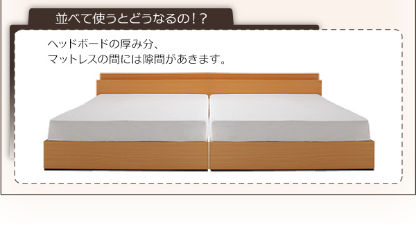 ベッドを並べると