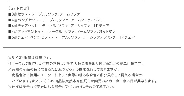 セット内容