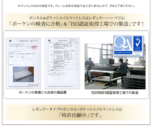 ＩＳＯ認証取得工場での製造