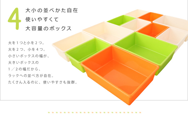 代償の並べ方自在使いやすくて大容量のボックス