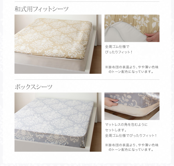 和式用フィットシーツ/全周ゴム仕様でぴったりフィット！