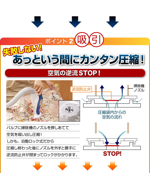 日本製二重チャック一年保証布団圧縮袋