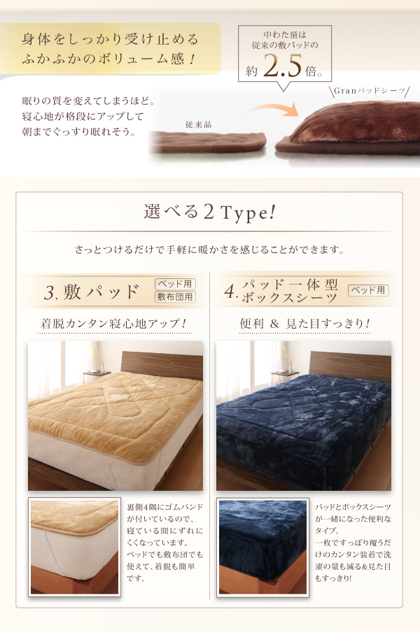 ２枚合わせ毛布