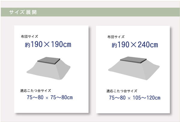 フランネル　こたつうす掛け布団　『ロータス』