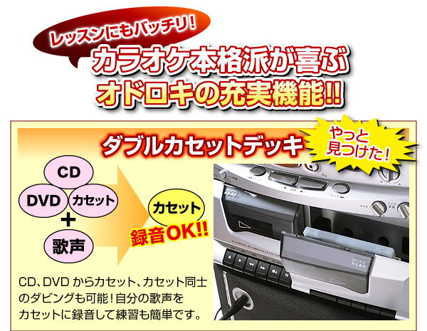DVD・CD-G対応!本格派ホームカラオケセット