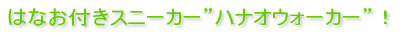 �͂Ȃ��t���X�j�[�J�[�@�n�i�I�E�H�[�J�[